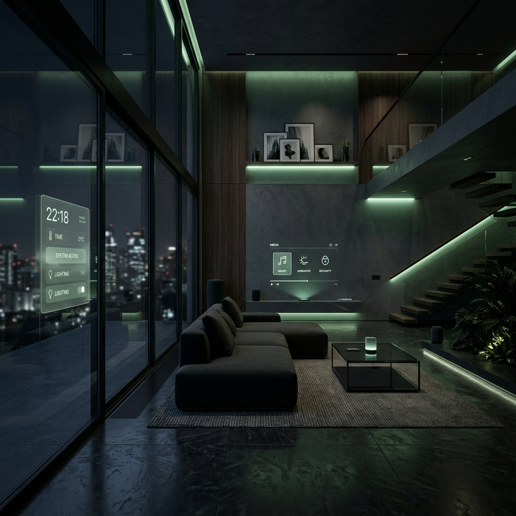 Futuristisches Smart-Home-Konzept