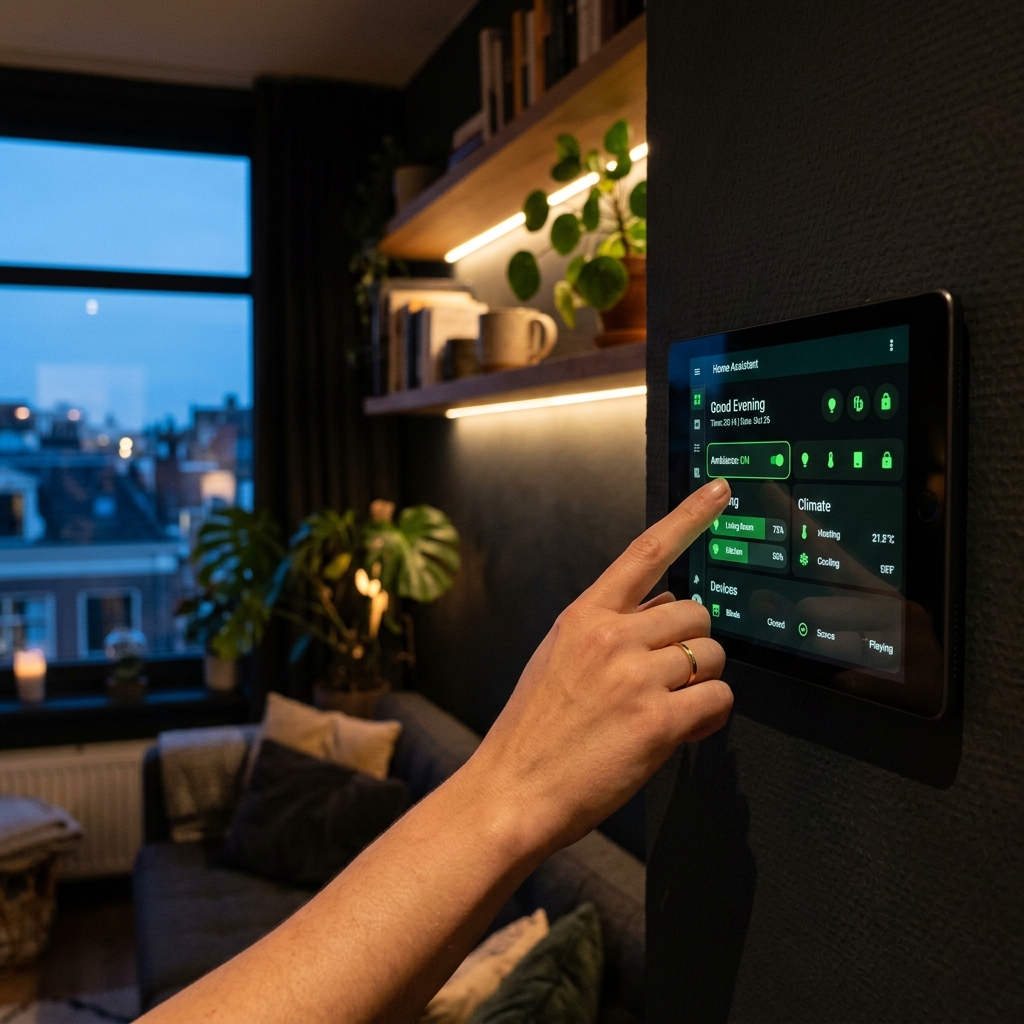 Home Assistant Touchpanel in Wohnung